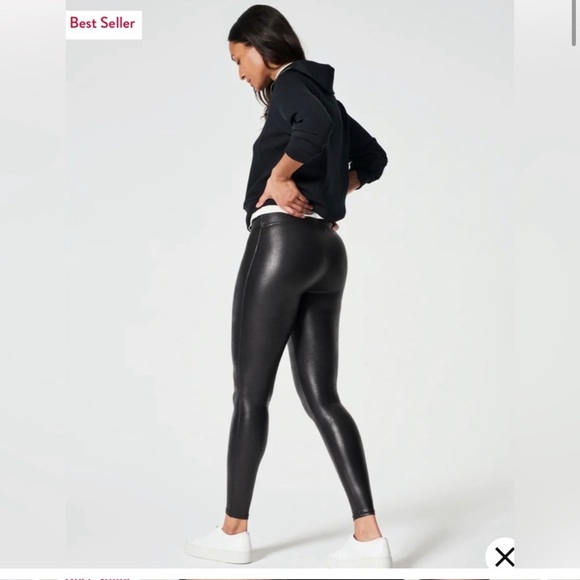 Spanx 2437 Faux Leather Leggings XL - Picture 3 of 9